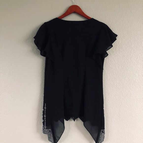 Metaphor Sparkly Crystal Rhinestone Dressy Top MP - Picture 2 of 5